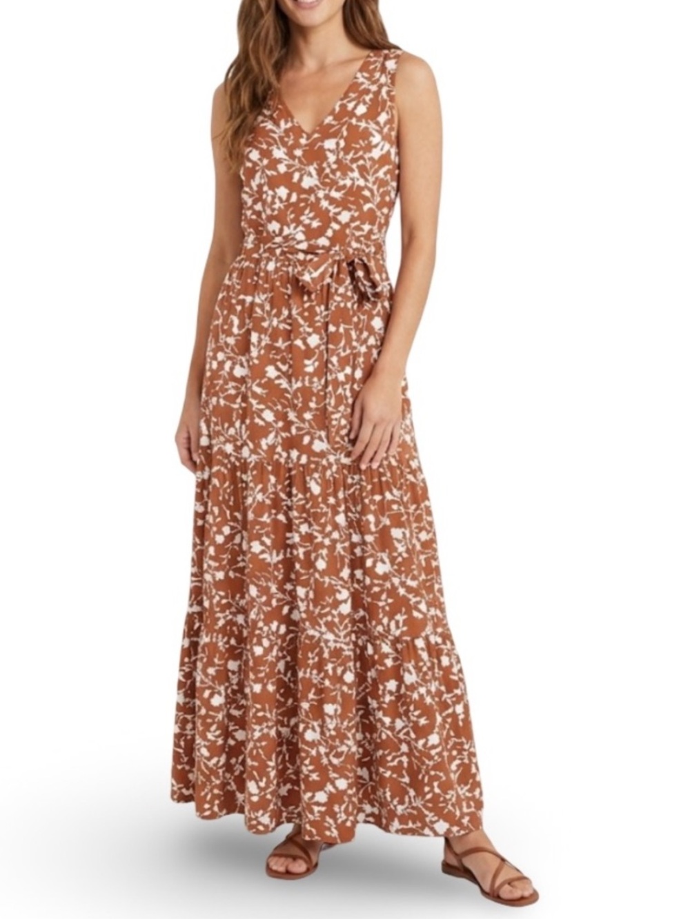 NEW Cynthia Rowley Tiered Sleeveless Maxi Dress Size 2